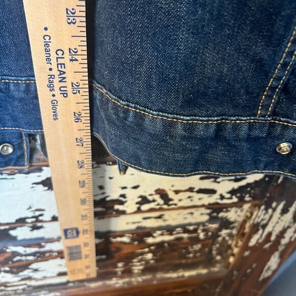 Vintage Levi's Easy Rider Denim Jacket Men's XL 70550-0496 Dark Wash Trucker Y2K - Picture 6 of 7